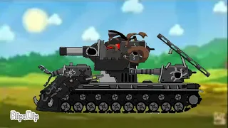 Upgraded kv-1 Vs German kv-6 -cartoon about tanks