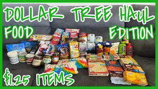 DOLLAR TREE HAUL FOOD EDITION | $1.25 | SNACKS | STOCK PILE | PANTRY | FUN FOODS | FLORIDA 2024