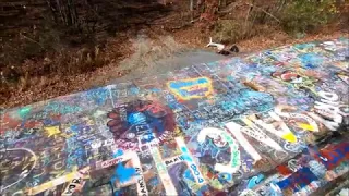 Graffiti Highway Centralia Pennsylvania Silent Hill Ciezarowka przez stany