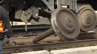 Wheel comes off Commuter Rail train, derails during morning commute