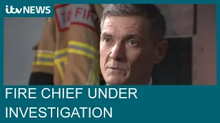 South Wales Fire chief 'under investigation' following ITV News interview | ITV News