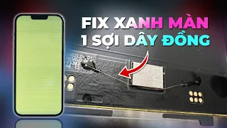 1 cọng dây đồng SỬA LỖI XANH MÀN iPhone 13 Pro Max - Hại nhiều hơn lợi?