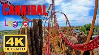 Cannibal Roller Coaster (4K) POV - Lagoon Amusement Park