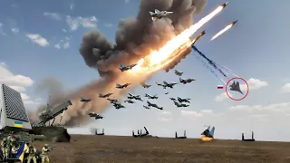 Today! UKRAINE's most advanced long range anti air missile shoots down 75 Russian fighter jets