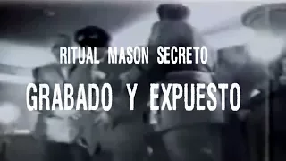 Ritual Masón: Grabado Y Expuesto