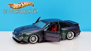 custom hot wheels 84 mustang svo