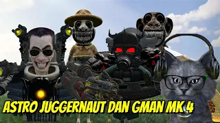 SKIBIDI ASTRO JUGGERNAUT VS GMAN MK 4 VS ZOONOMALY - Garry's Mod Indonesia