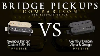 Seymour Duncan CUSTOM 5 SH-14 vs ALPHA & OMEGA - Bridge Guitar Pickup Comparison Tone Demo