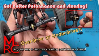 SCX24 - What are underdrive and overdrive gears? How do they help and how to install them!