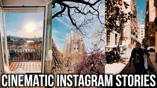 4 TIPPS for CINEMATIC Instagram STORIES