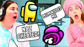 NAZ CHEATED WHEN MAMA PLAYS AMONG US (she got in trouble) Gaming w/ The Norris Nuts