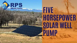 Rancher installs solar water pump for 2.5M gallon pond, cattle and farm