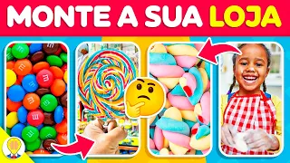 🍭 MONTE A SUA LOJA DE DOCES 🍬😋 | Jogo das Escolhas: Edição Comidas