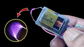How to make a plasma arc lighter..DIY electric lighter..Make 3.7v to 100000v High voltage generator