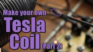 Make your own Tesla Coil (Part 2) || SSTC, IGBT Full Bridge, Interrupter