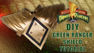 HOW TO MAKE A GREEN RANGER SHIELD TUTORIAL POWER RANGERS / DIY