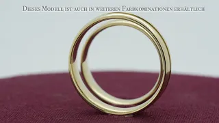 2 Eheringe / Partnerringe Weißgold Modell 1909 Gaildorf