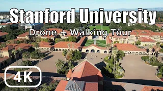 Stanford University Aerial & Walking Tour: Explore the Iconic Campus