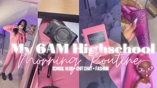 My 6AM High school Morning Routine ￼￼+ school vlog !!!!!!