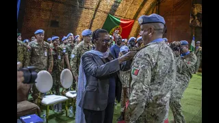 Médaille de l’ONU remise aux casques bleus de la force de réaction rapide portugaise