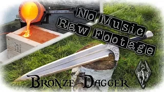 "No Music" Casting a Bronze Dagger From The Game Skyrim (Valdr's Lucky Dagger)(Start to Finish)
