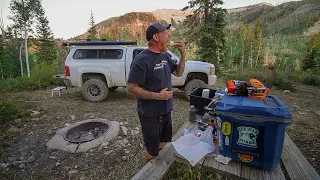 Spicy Chicken Ramen Burritos -Truck Camping On A Utah Mountain