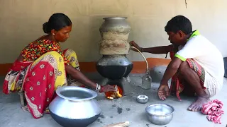 Jaggery Wine Making with Amazing Fire Set | Unbelievable Secrects Wine Fire |