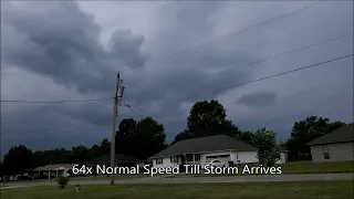 6-10-2023 - Dangerous Thunderstorm With Very LOUD Thunder (scares the delivery guy)