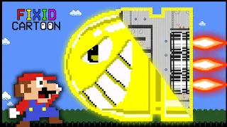 🚀 Mario vs the GIANT Golden Bill Bala MAZE (Mario Cartoon Animation)