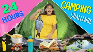 24 Hours FOREST / OUTDOOR CAMPING Challenge | MyMissAnand
