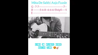 Kabhi Jo Baadal Barse 😍❣️ - Jackpot |Guitar Tabs | Arijit Singh | #guitar | #shorts