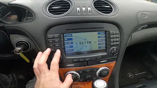 How to Manually Change Radio Station in Mercedes SL55 R230 ( 2001 – 2008 ) - Adjust Radio Station
