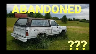 DODGE RAMCHARGER in the weeds long enough...not abandoned