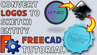 FreeCad Tutorial #5 | How to CONVERT your LOGO into a model for 3D Printing in FreeCAD