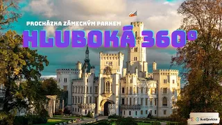 Hluboká 360° - podzimní procházka zámeckým parkem/podzimní Zámek Hluboká - Hluboká Castle 2020