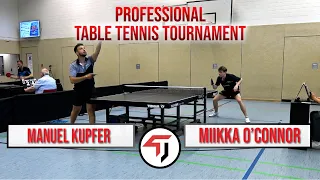 TomorrowTT PRO tournament - Miikka O'Connor vs Manuel Kupfer - Group 2.