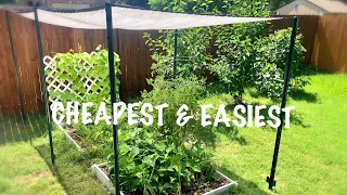 Cheapest & Easiest Garden Shade Cloth