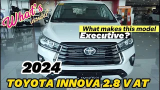 Toyota Innova 2.8 V Diesel AT 2024 Pearl White Premium and Top of the Line