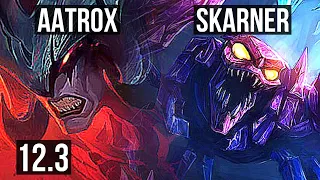 AATROX vs SKARNER (TOP) | 4/0/3, 1.4M mastery, 500+ games | KR Master | 12.3