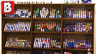Biggest Lego Minifigure Collections!!! 1000+ figs! Building Custom Lego Displays