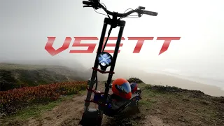 VSETT 11+ Electric Scooter 1st Time Off Road on Half Moon Bay Coastal Trail! | Gopro Hero 9 FPV RAW