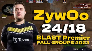 CSGO POV Vitality ZywOo (24/18) vs BIG (ANUBIS) @ BLAST Premier Fall Groups 2023