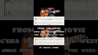Preview „The Great Massacre“ from the movie "Once Upon A Time In The West“ guitar tutorial w/ TAB