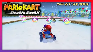 Mario Kart Double Dash - Sherbet Land Star Cup Mirror (Mario and Waluigi)