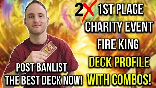 Post Banlist - 1ST PLACE FIRE KING Deck Profile + NEW 1 CARD SNAKE EYE COMBO - Colin Goodrich