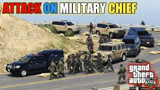 GTA 5 - Swat Team Attack on Military Chief | Military Convoy