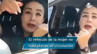 "Con una llamada viene toda mi gente": Mujer se niega a pagar tras choque y surge "Lady FGR"