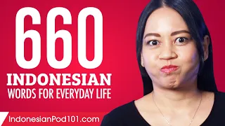 660 Indonesian Words for Everyday Life - Basic Vocabulary #33