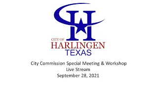 City Commission Special Meeting & Workshop - 9/28/2021