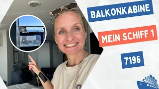 Balkonkabine 7196 Mein Schiff 1 - Kabinenrundgang